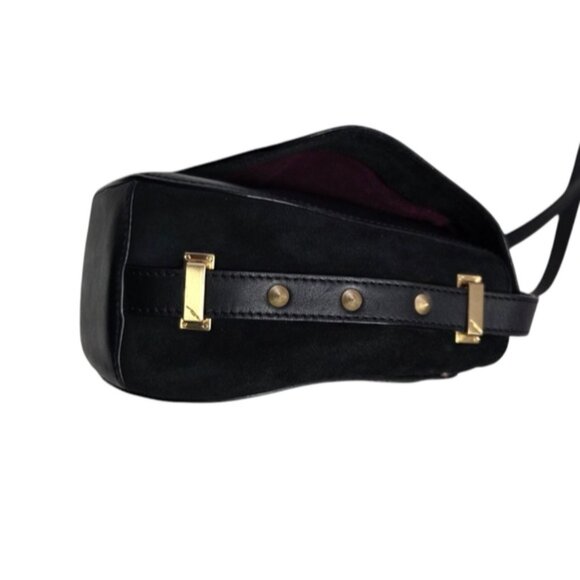 Elegant Brian Atwood Black Leather Crossbody Bag - Picture 5 of 16